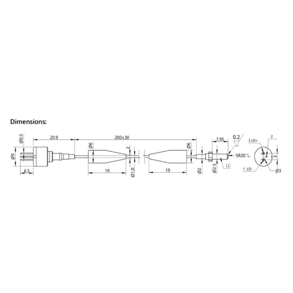 Is the blue optical fiber multimode or single-mode 
